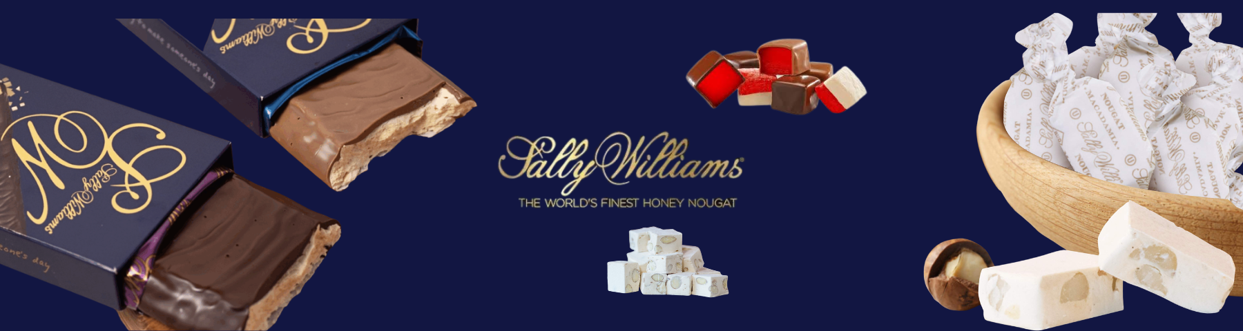 Sally Williams soft honey nougat with roasted almonds