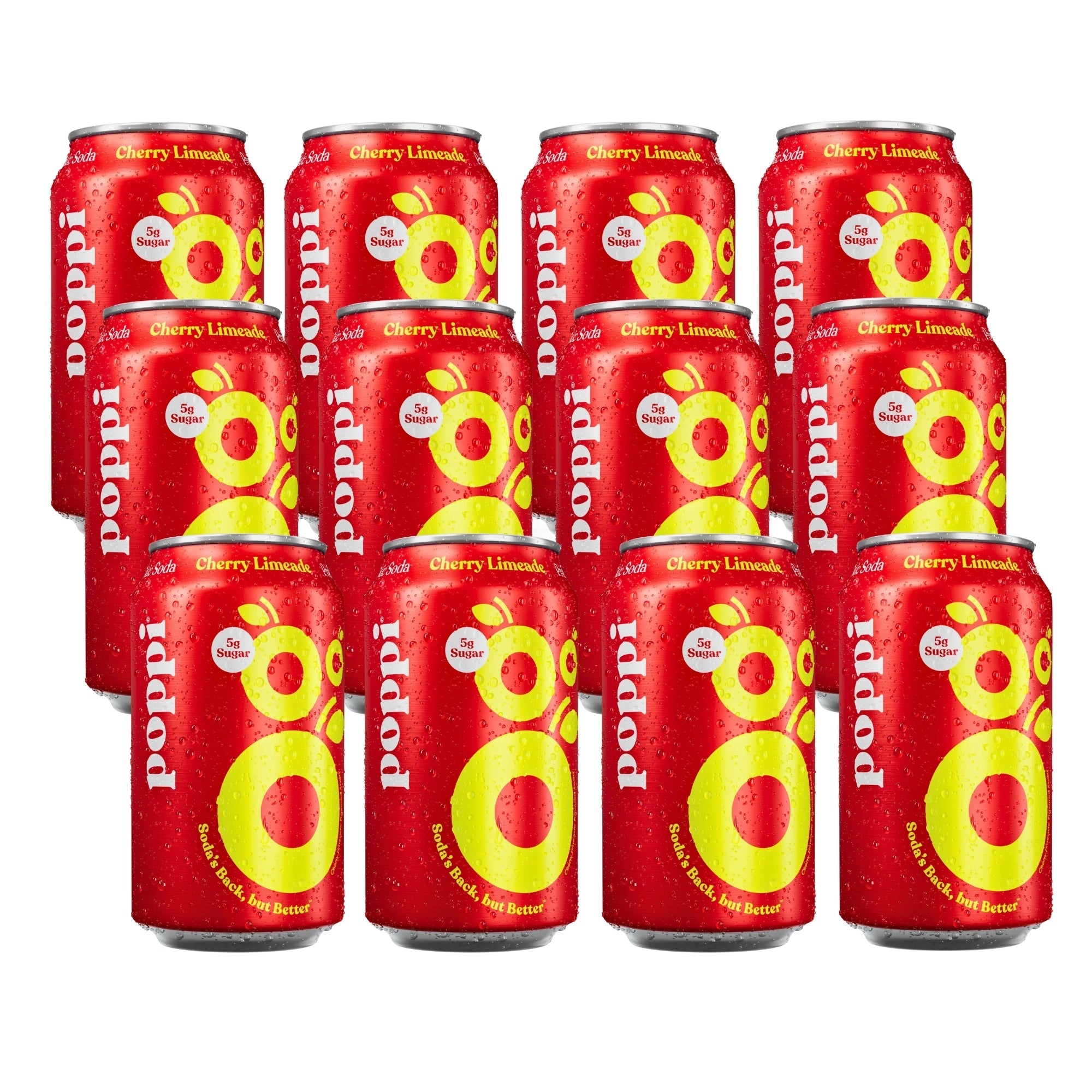 Poppi Sparkling Prebiotic Soda Cherry Limeade 12 x 355ml
