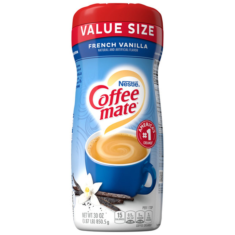 Coffee Mate Powder French Vanilla  6 x 850.5g