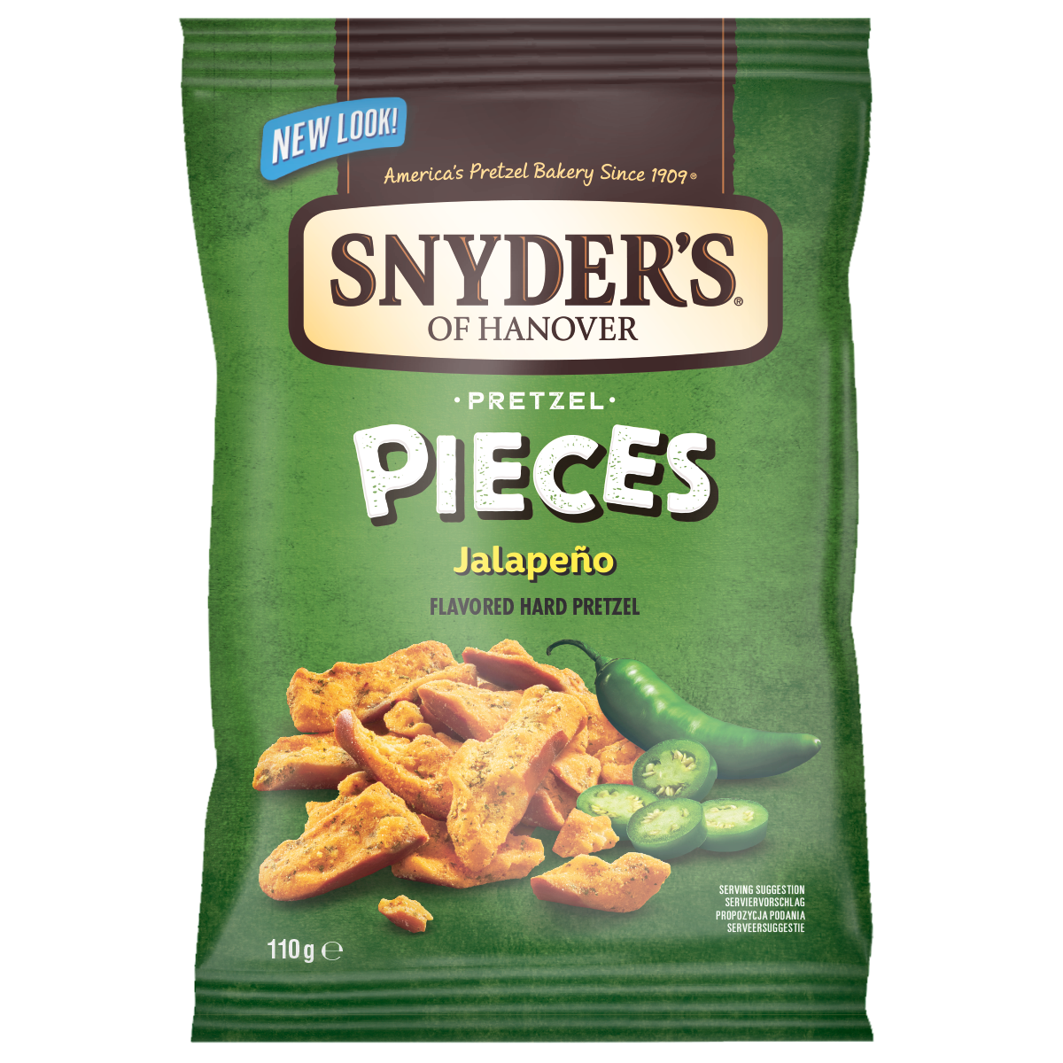 Snyders Pretzel Pieces Jalapeno NK 10 x 110g