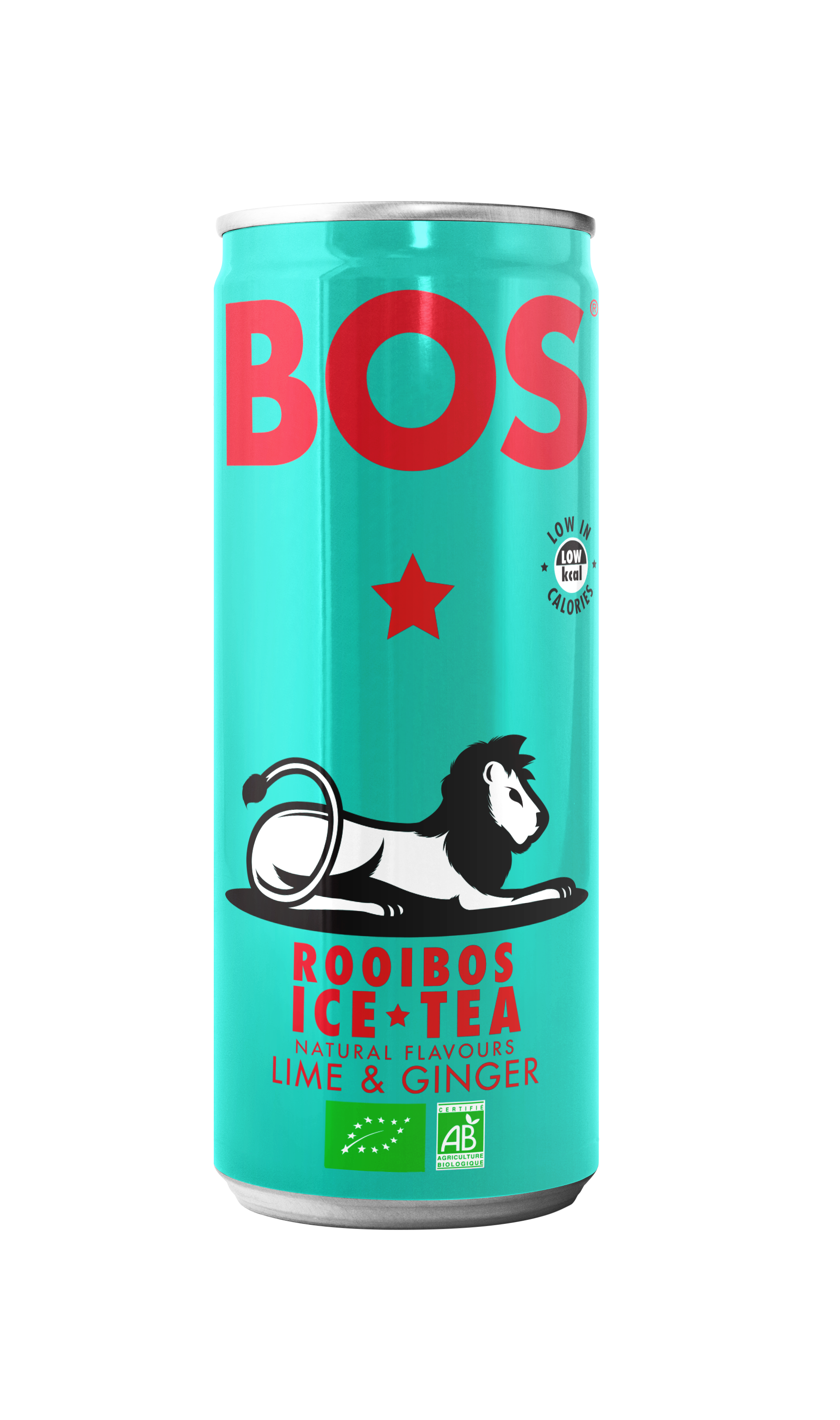 Bos Organic Lime and Ginger Ice Tea Can 12 x 250ml