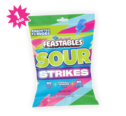Feastables SOUR STRIKES SMALL PEG BAG 12 x 127g