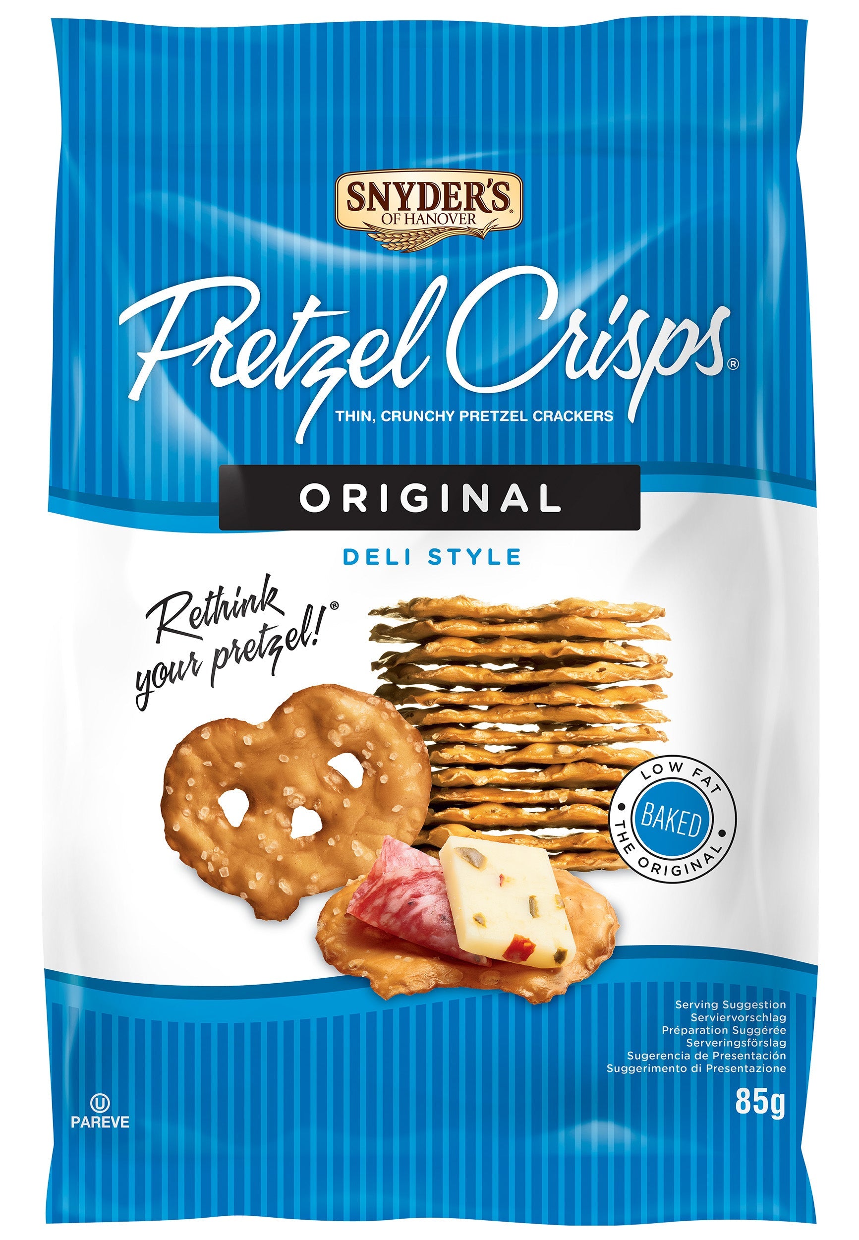 Snyders Pretzel Crisps Original 8 x 85g (3oz)