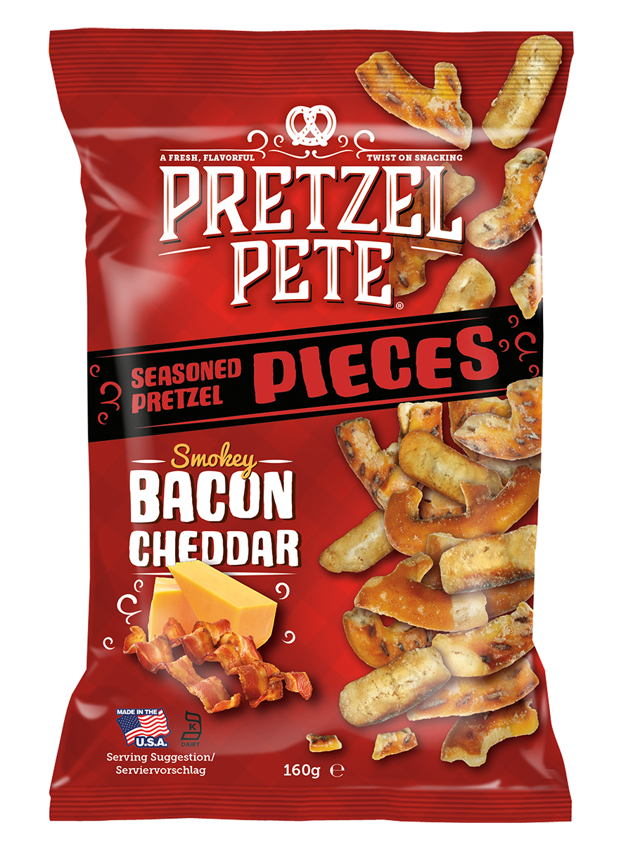 Pretzel Pete Smokey Bacon Cheddar 8 x 120g
