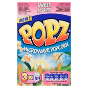 PopZ Microwave Popcorn Sweet And Salty 12 x 3 x 85g