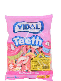 Vidal Teeth Raspberry Gummies 6 x 1kg