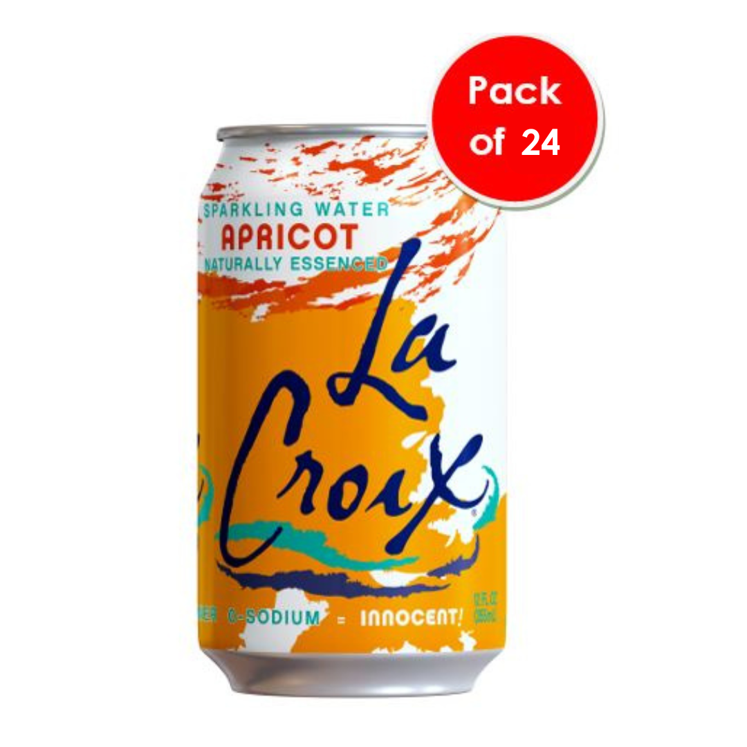 La Croix Sparkling Apricot 24 x 355ml (12oz)