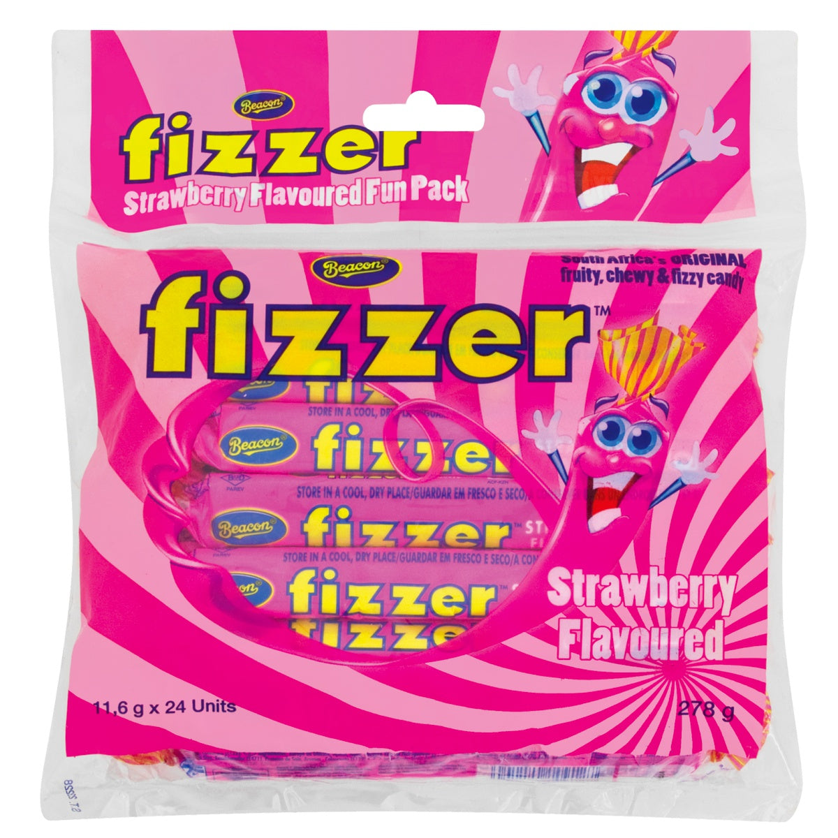 Beacon Fizzer Fun Pack Strawberry 24 x 278g(24s)