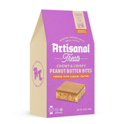 Artisanal Treats Chewy & Crispy Peanut Butter Bites / Caramel Coating 8 x 136g