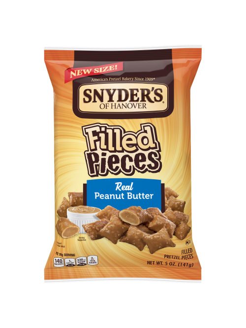 Snyders Pretzel Pieces Peanut Butter Filled 8 x 142g (5oz)