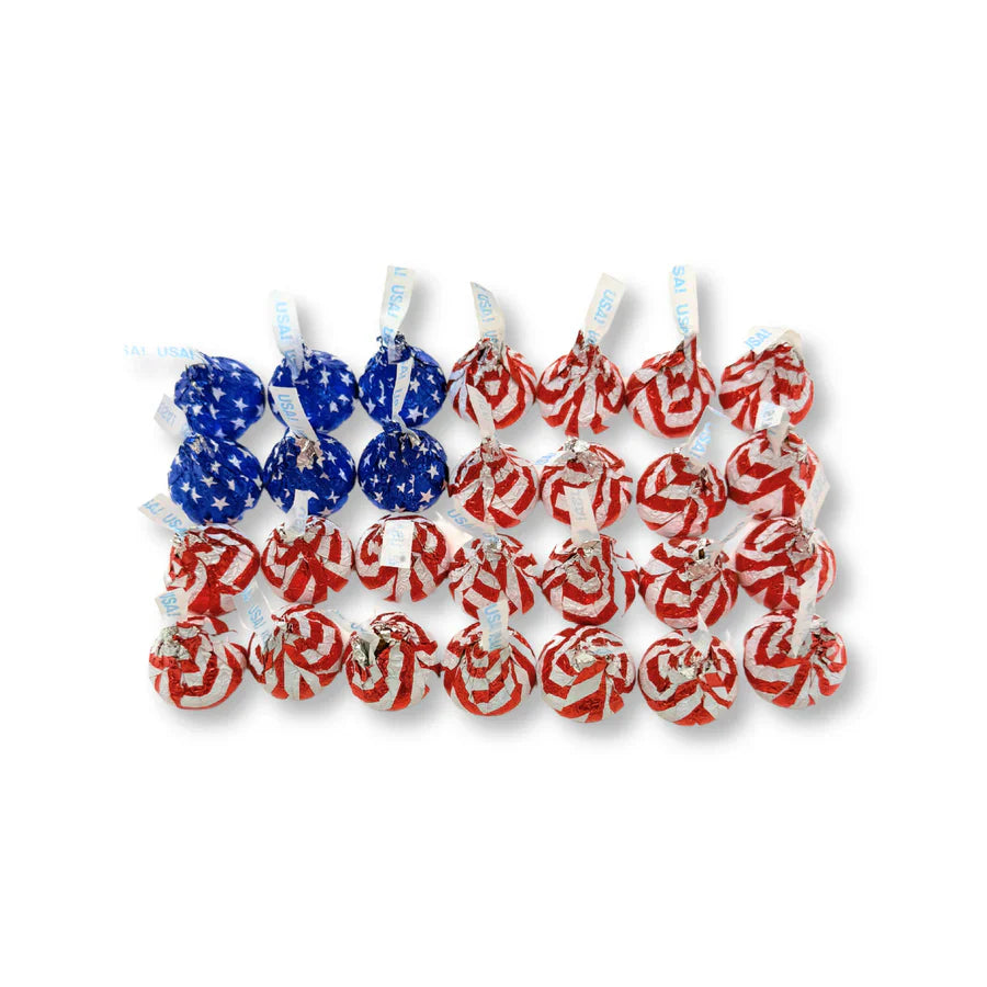 BULK Hershey's Kisses Milk Chocolate – Patriotic Foils 1kg