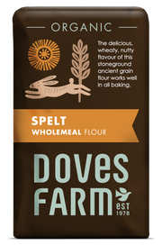 Doves Farm Organic Flour Wholemeal Spelt 5 x 1kg