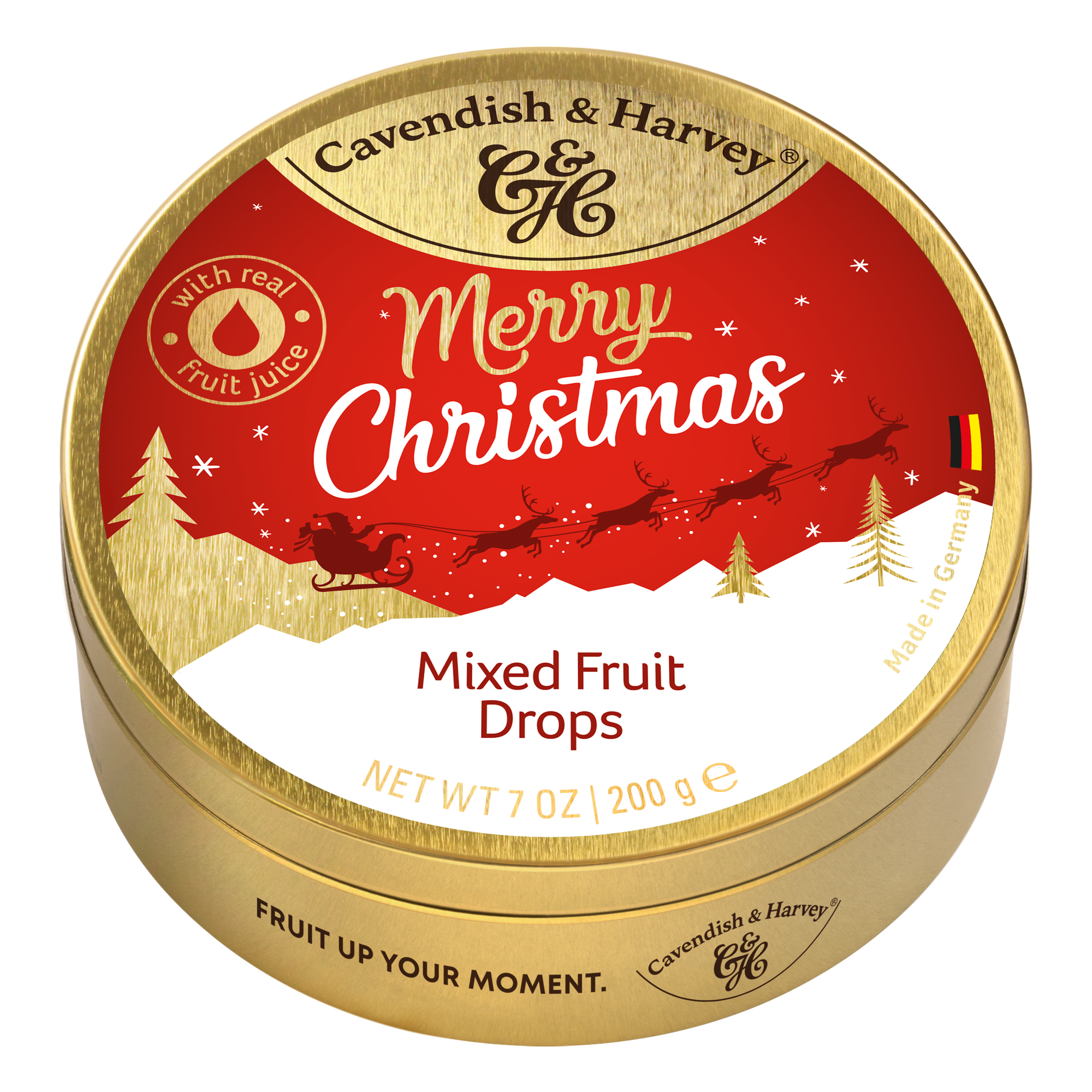 Cavendish & Harvey Merry Christmas Mixed Fruit Drops NK 9 x 200g