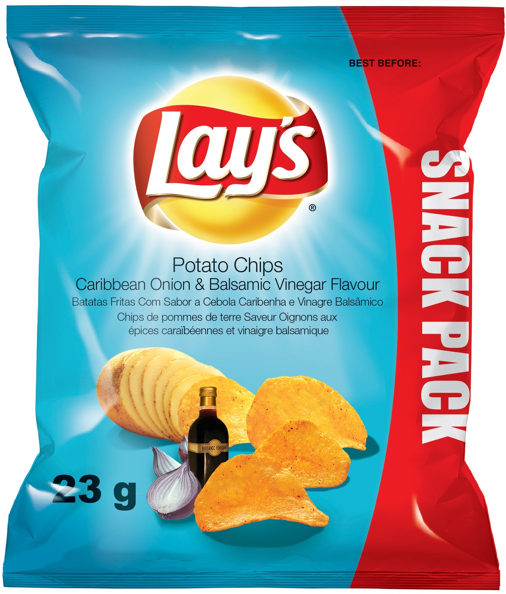 Lays SMALL Crisps Caribbean Onion 30 x 23g