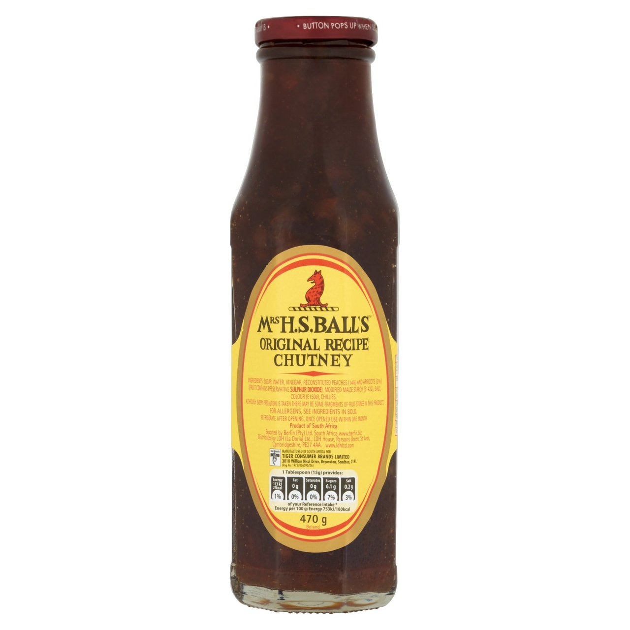 Mrs Balls Chutney Original 8 x 470g