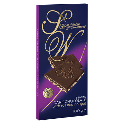 Sally Williams  Belgian Dark Chocolate With Roasted Nougat 12 x 100g