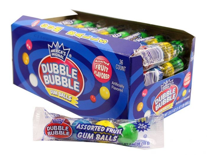 Dubble Bubble Concord Dubble Bubble 4 Ball Tube 36 x 18g
