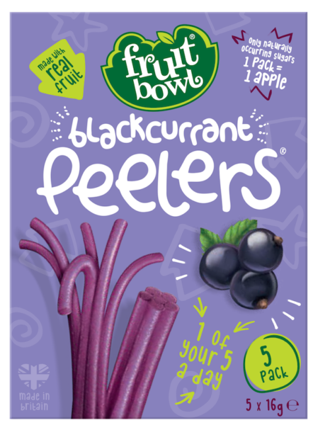 Fruit Bowl Peelers Blackcurrant 8 x 5 x 16g