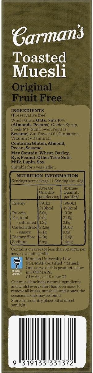 Carman’s Original Muesli Box 6 x 500g