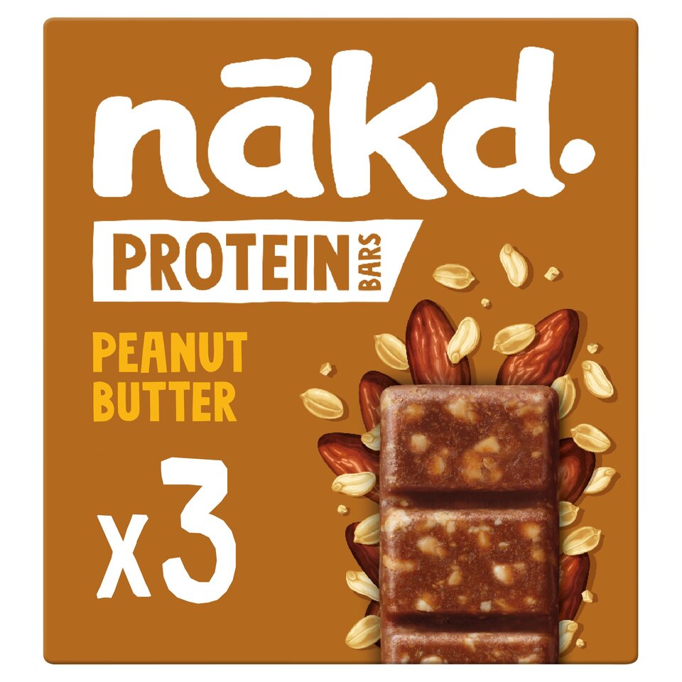 Nakd Bars Protein MULTIPACK Peanut Butter 12 x 3 x 45g
