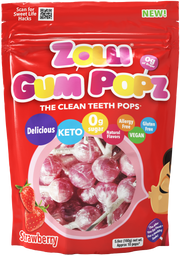 Zollipops Gum Popz Strawberry NK 24 x 158g (5.6oz)