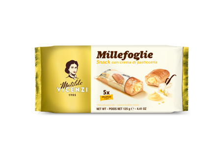 Vicenzi Puff Pastry Vanilla Cream Dairy 16 x 125g