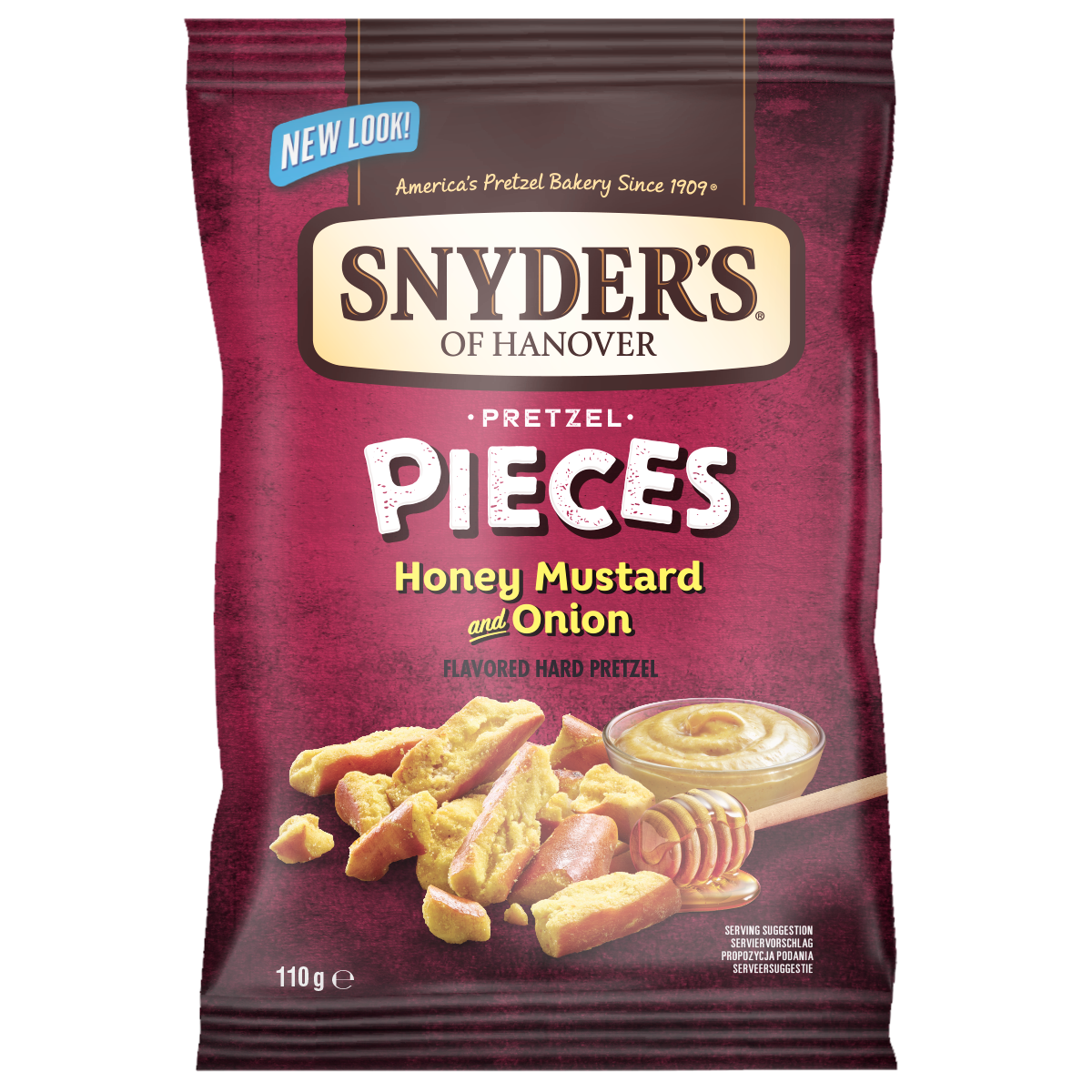 Snyders Pretzel Pieces Honey Must & Onion NK 10 x 110g