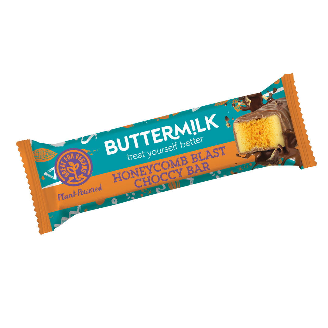 Buttermilk Plant Powered Honeycomb Snack Bar NK 18 x 45g