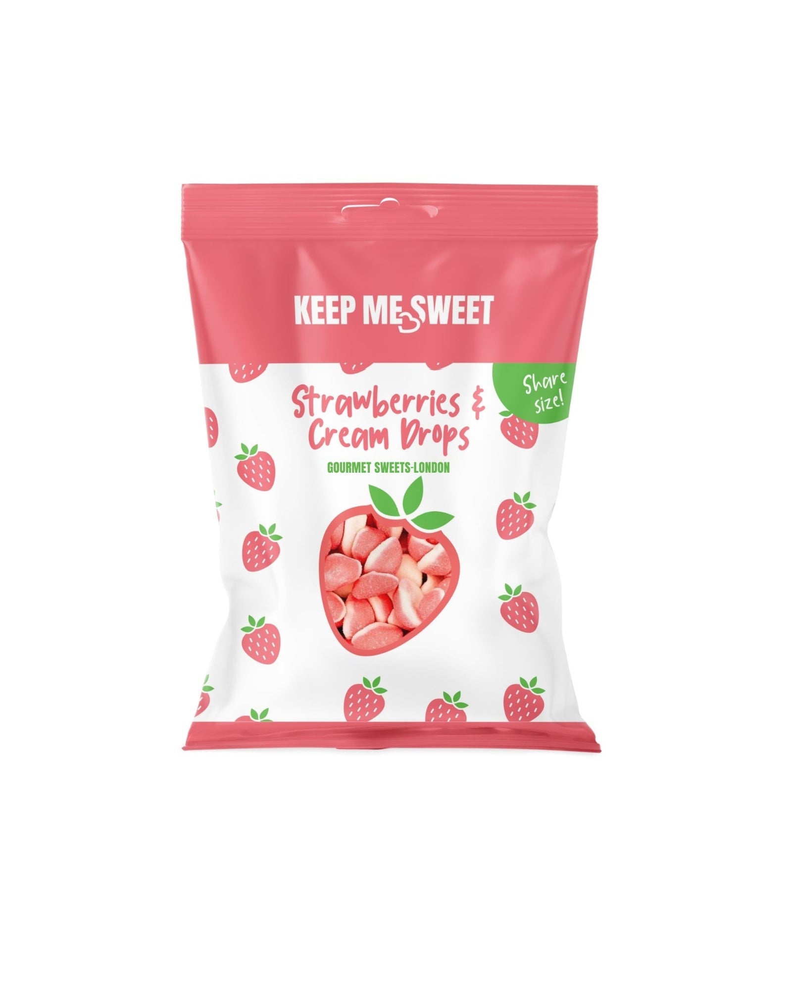 Keep Me Sweet Strawberries & Cream Drops 14 x 150g