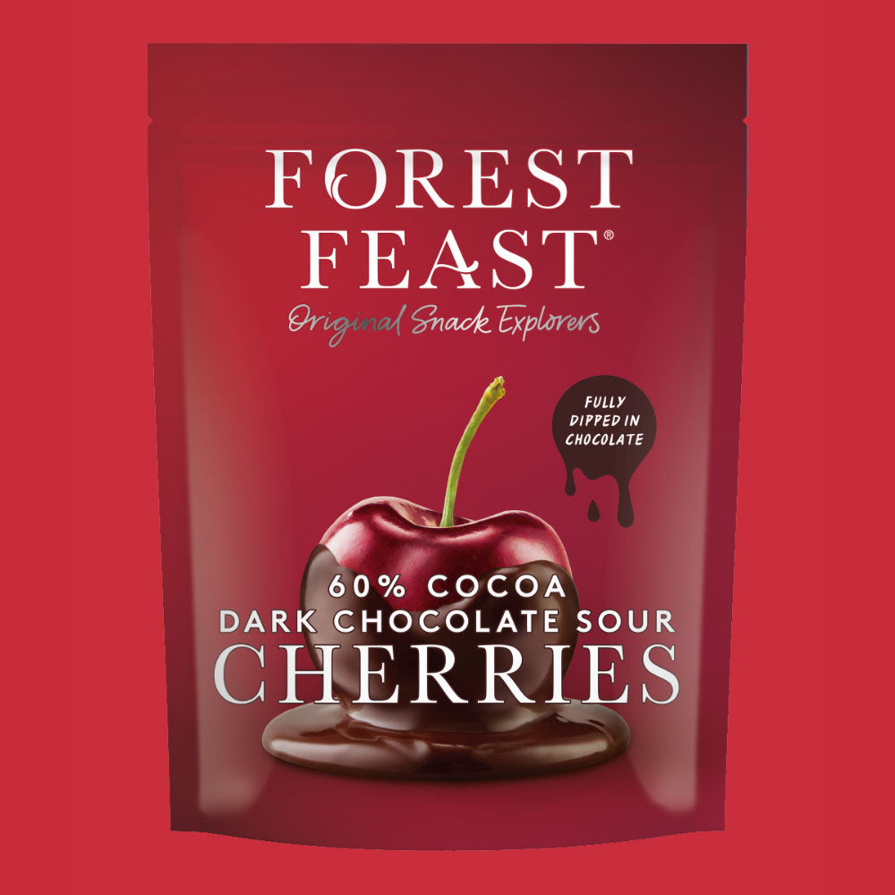 Forest Feast Belgian Dark Chocolate Sour Cherries NK 6 x 120g
