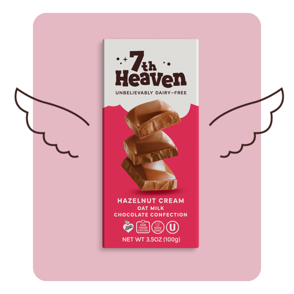 7th Heaven Hazelnut Cream Oat Milk Chocolate 14 x 100g
