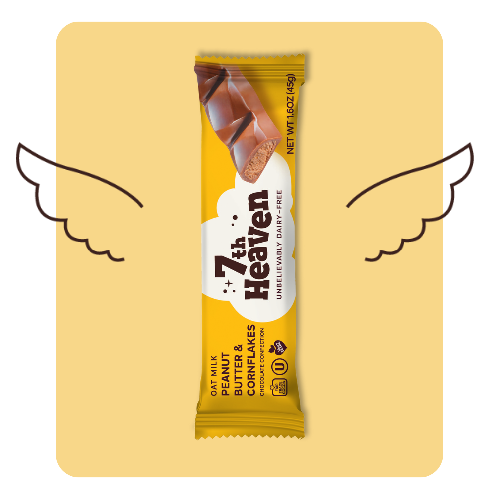7th Heaven Peanutbutter & Cornflakes Oat Milk Chocolate 20 x 45g