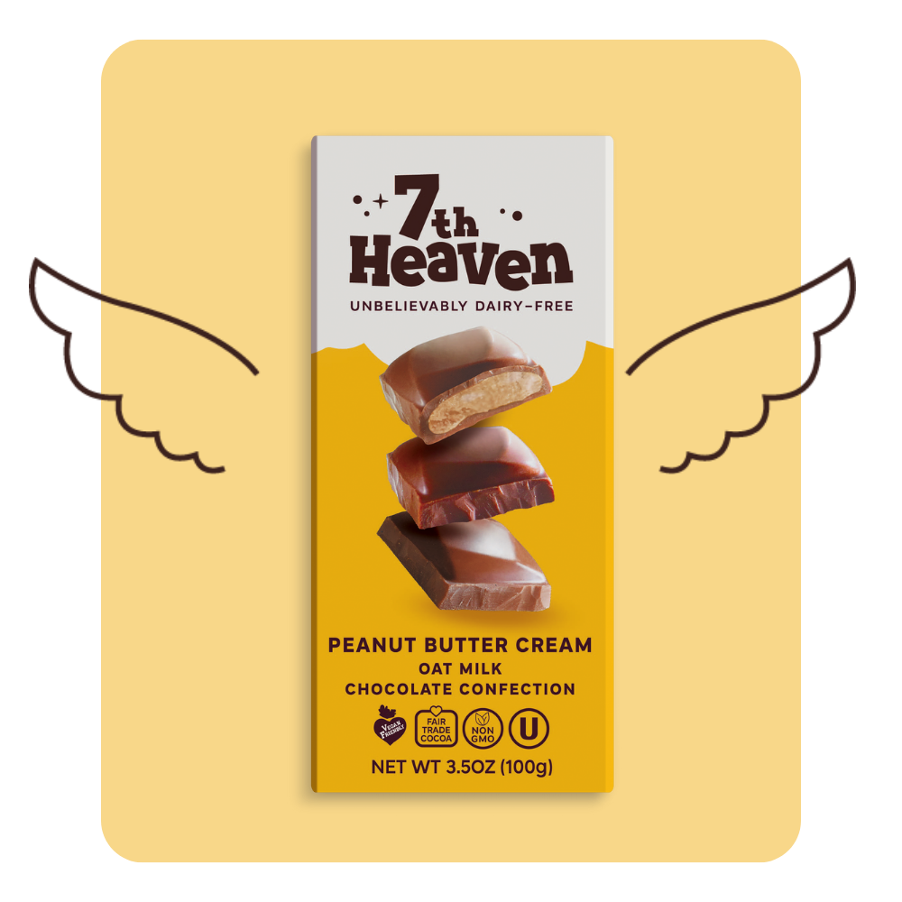 7th Heaven Peanut Butter Cream Oat Milk Chocolate 14 x 100g