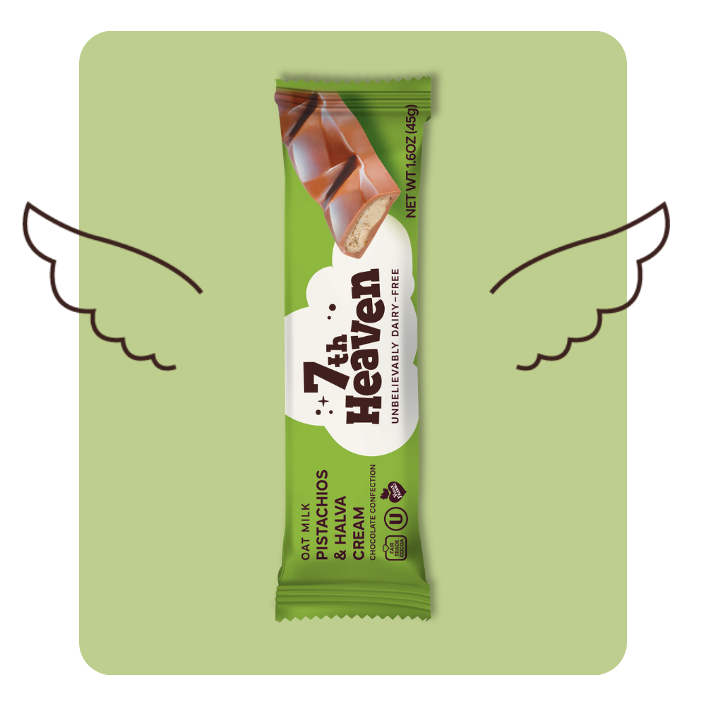 7th Heaven Pistachios & Halva Cream Oat Milk Chocolate 20 x 45g