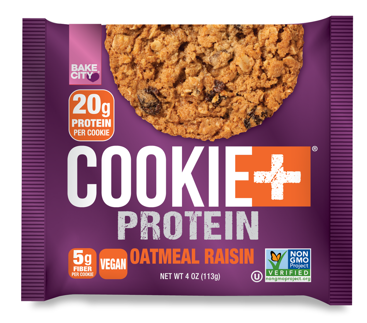Bake City Cookie + Protein Display Oatmeal Raisin  12 x 113g (4oz)