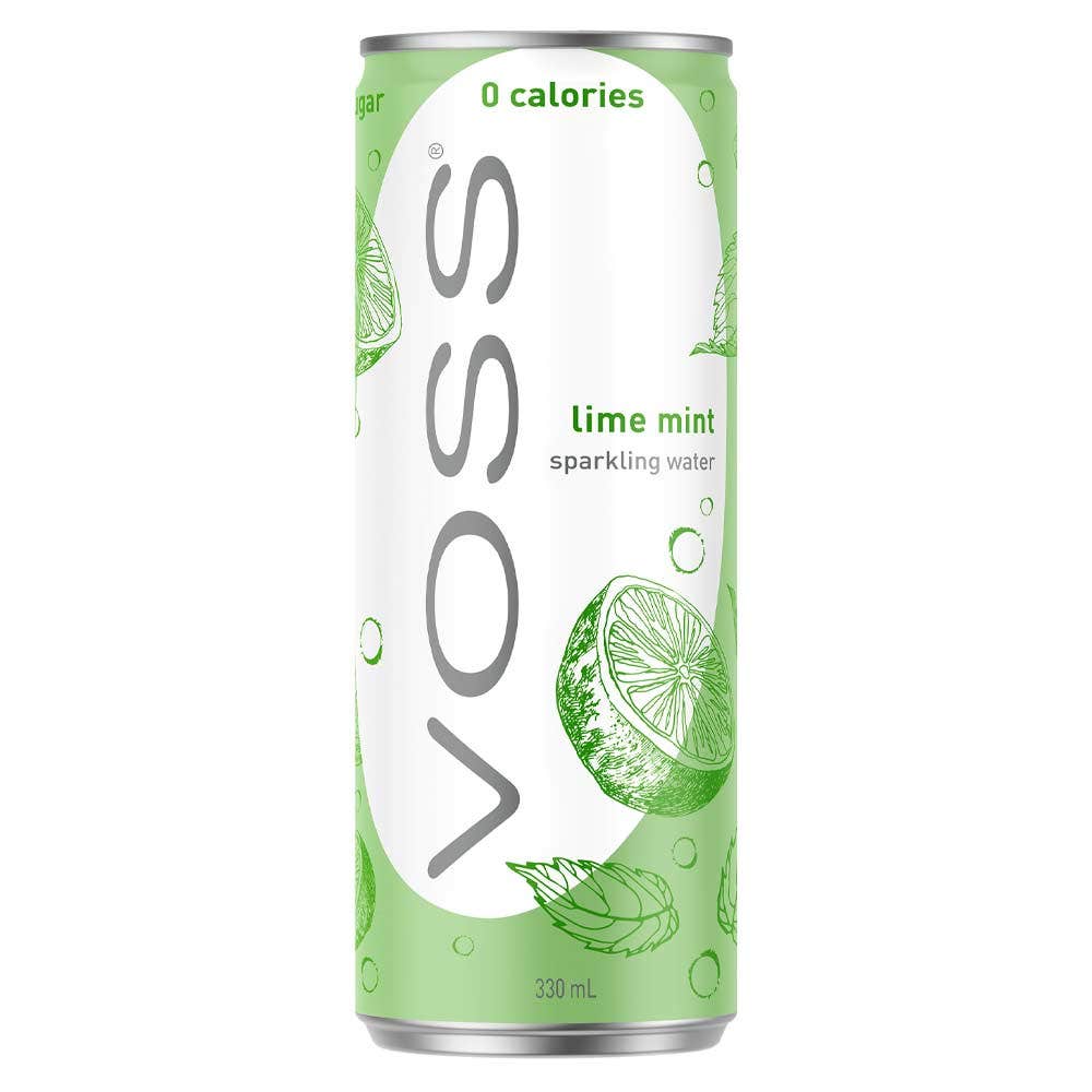 Voss Lime Mint Cans 10 x 330ml