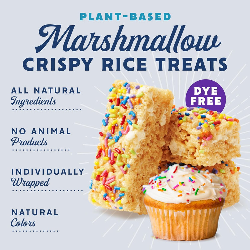 Good Mallow Plant Based Marshmallow Crispy Rice Treats Birthday Cake