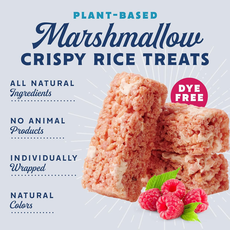 Good Mallow Plant Based Marshmallow Crispy Rice Treats Raspberry