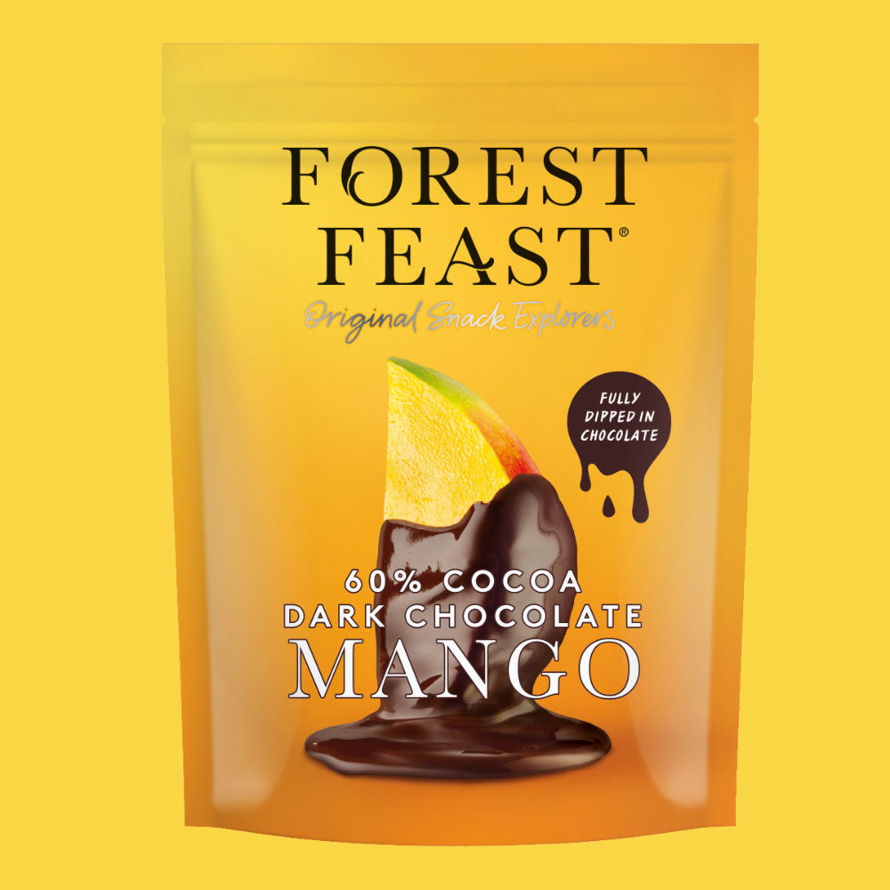 Forest Feast Belgian Dark Chocolate Mango Strips NK 6 x 100g