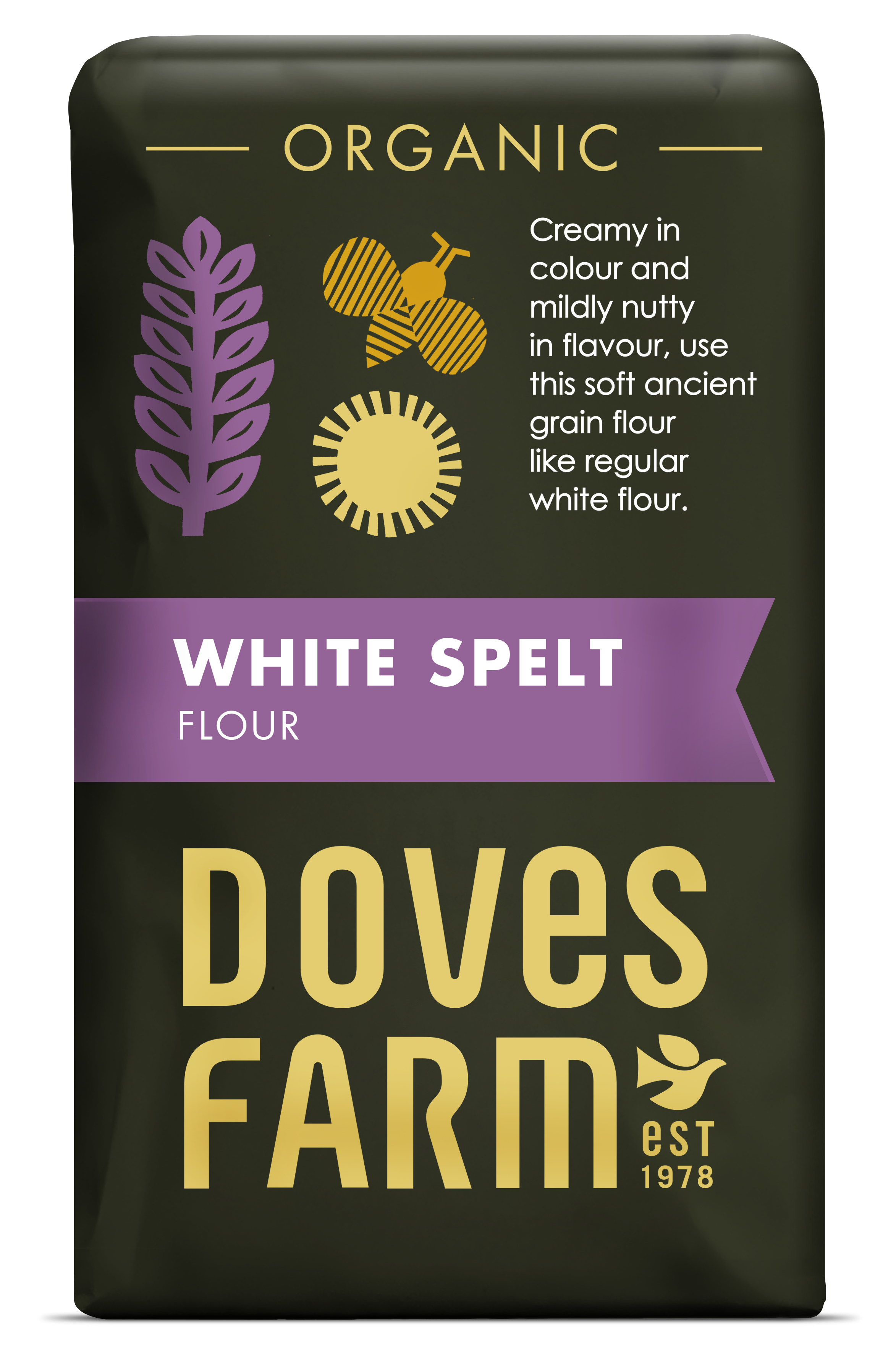 Doves Farm Organic Spelt Flour White 5 x 1kg