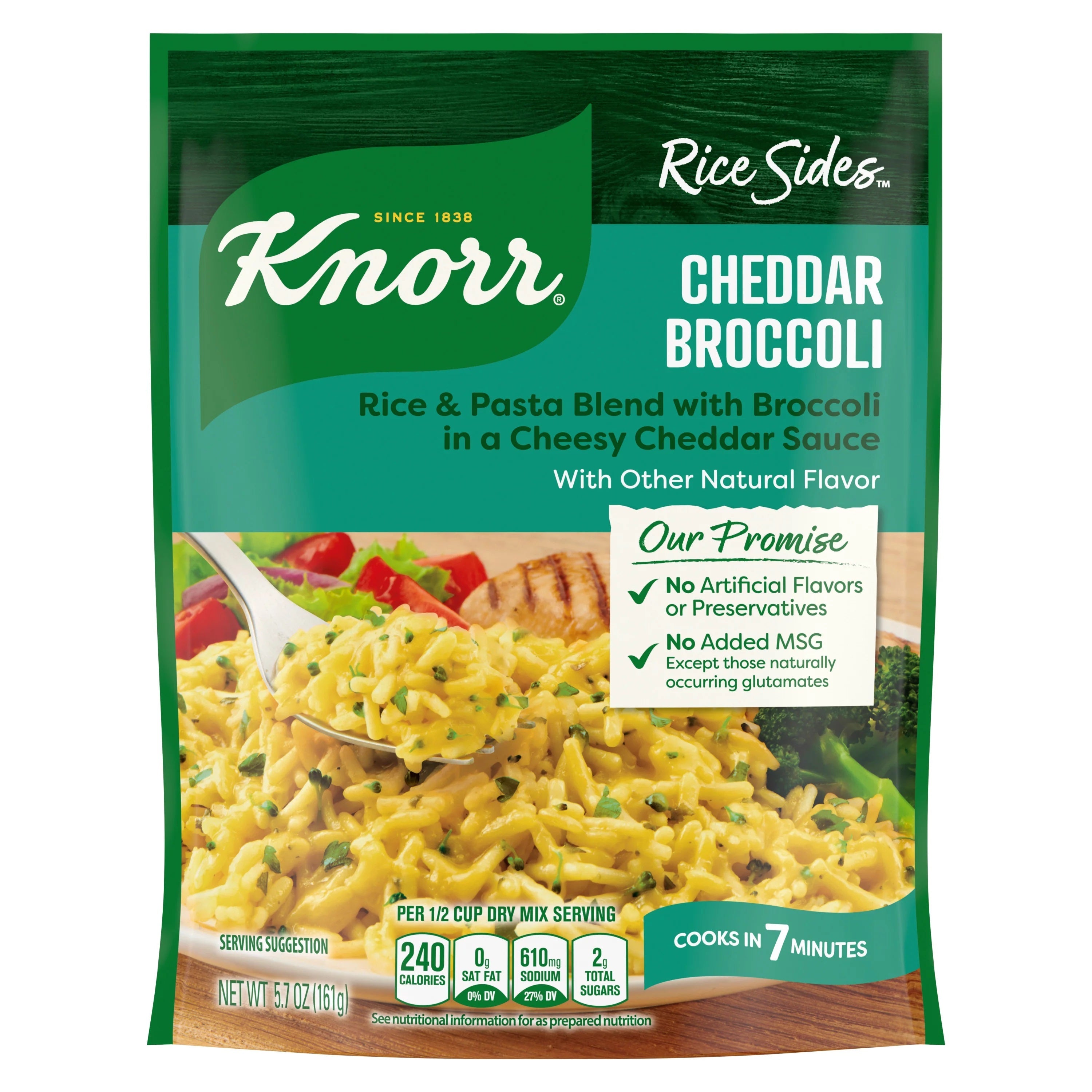 Knorr Rice Sides Cheddar Broccoli 12 x 161g (5.7oz) NK