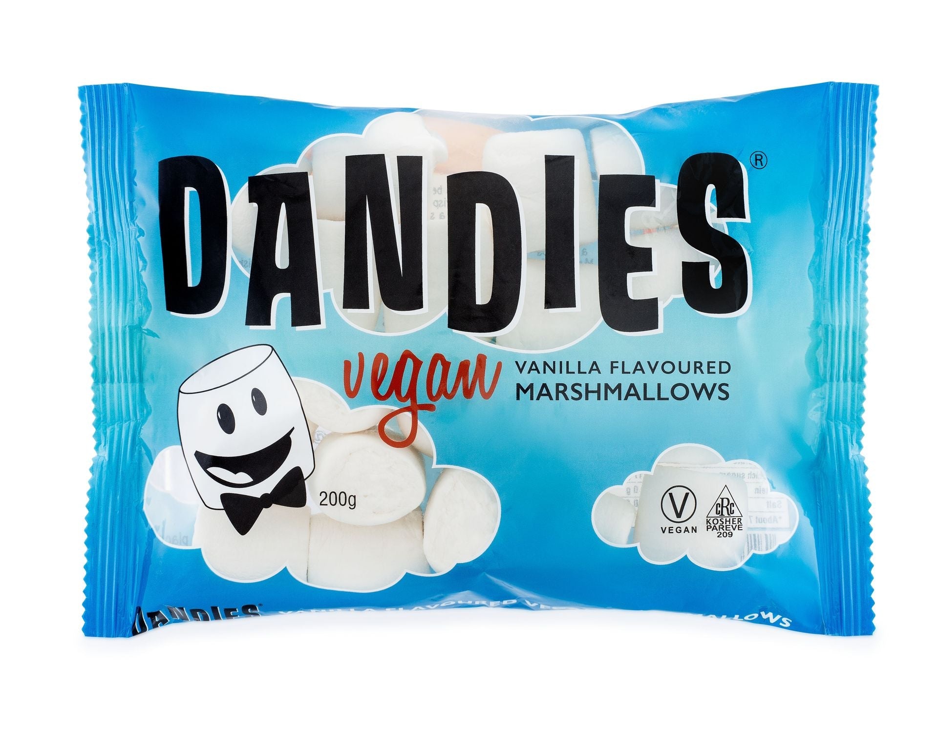Dandies Vegan Marshmallows Vanilla 12 x 200g