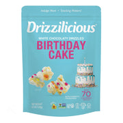 Drizzilicious Birthday Cake Drizzled Popcorn, 102g - gluten-free, kettle-cooked and non-GMO.