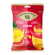 Cavendish & Harvey DROPS Grapefruit with Pineapple filling & Lemon with Strawberry filling Bag  NK 20 x 75g