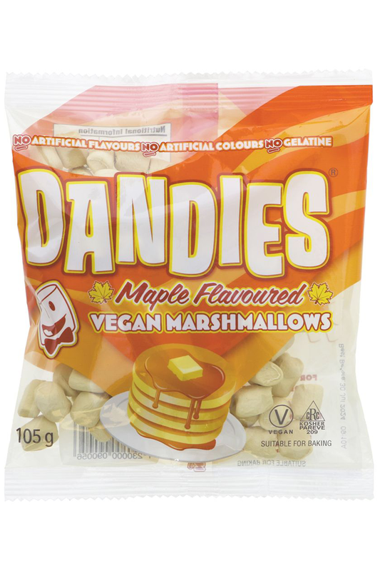 Dandies Vegan Marshmallows Mini Maple 20 x 105g