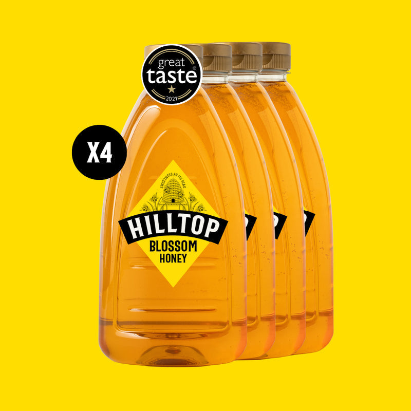 Hilltop Honey Blossom Honey Squeezy 4 x 1.36kg