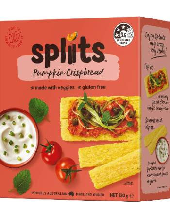 Orgran Spliits Pumpkin Crispbread 6 x 130g