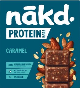 Nakd Bars Protein MULTIPACK Caramel 12 x 3 x 45g