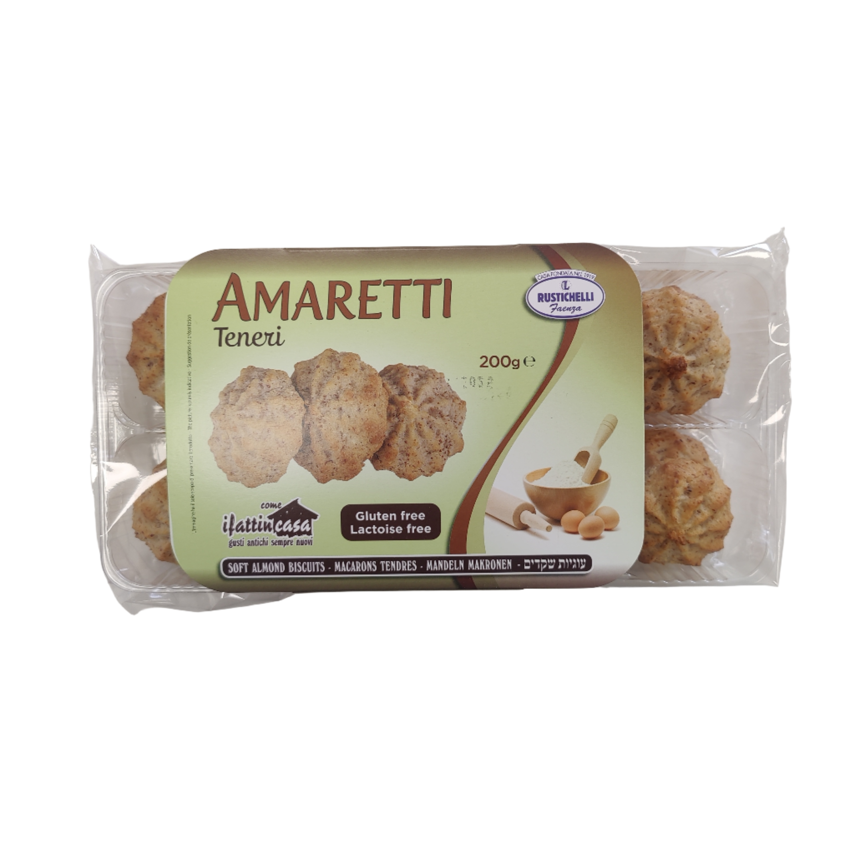Rustichelli Soft Almond Biscuits Passover 20 x 200g
