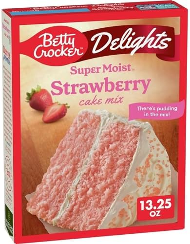 Betty Crocker Super Moist Strawberry Cake Mix 12 x 375g (13.25oz)